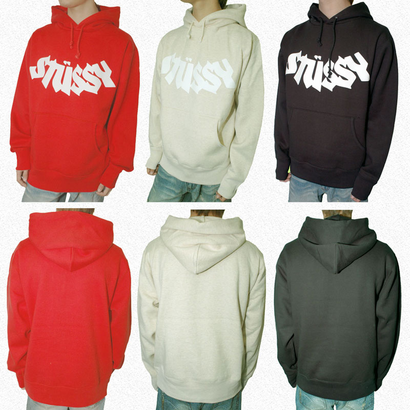STUSSY@HOODED@PIPED@PULLOVER@HOODIE
